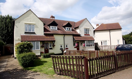 Council houses in Dagenham, east London.