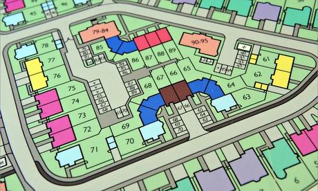 plan of housing estate