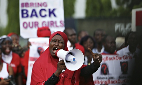 Protesters for the 'Bring Back Our Girls' campaign in Abuja, Nigeria