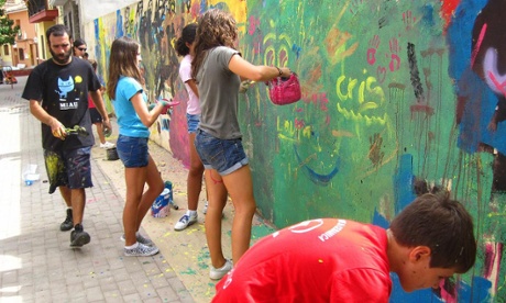 Graffiti has turned the small Spanish village of Fanzara into a open air gallery.