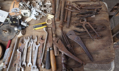 Items on sale at the Waste market.