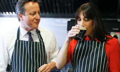 David and Samantha Cameron in Wales