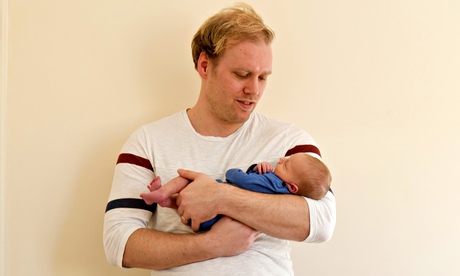 Stuart Heritage and his baby son