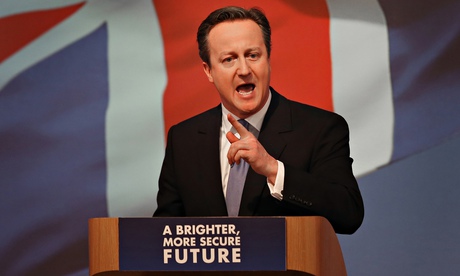 David Cameron unveils the Conservative party manifesto