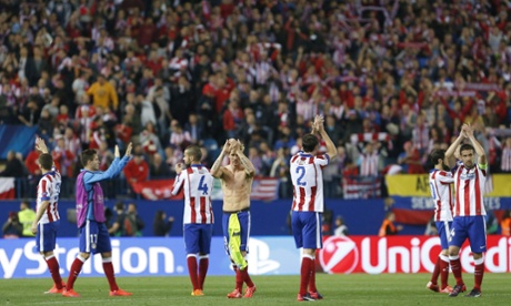 Applause all round from the home players and supporters.