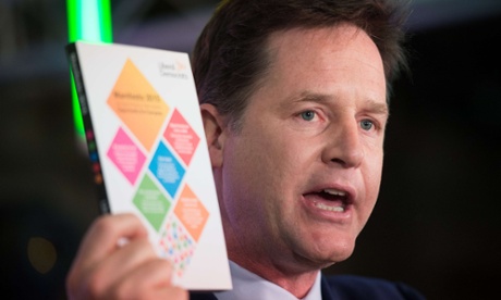Nick Clegg Lib Dem manifesto