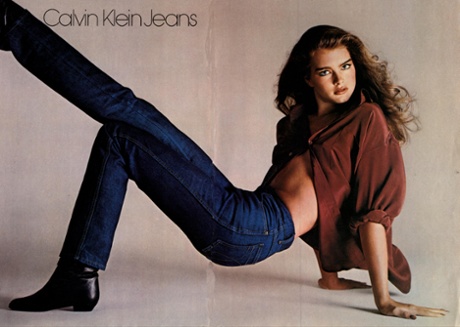 Brooke Shields in her Calvin Klein advert