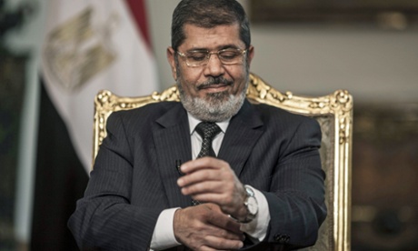 Egyptian authorities have accelerated arrests of LGBT people since the overthrow of Mohamed Morsi, pictured, in 2013.