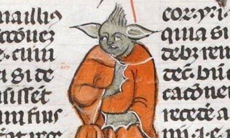 Pre-1600 yoda lookalike found on Medieval manuscripts