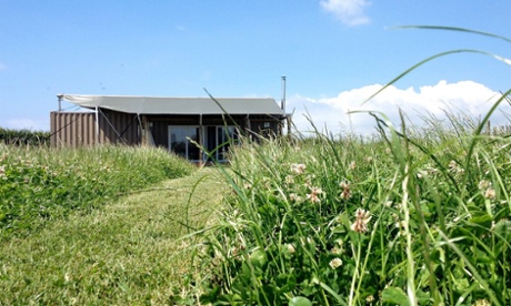 Tin house: glamping in the West Country.