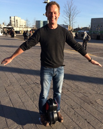 And for my next trick: Martin Love manages to stay upright for long enough to have his photo taken.