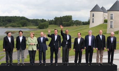 David Cameron and world leaders at the G8 2013 meeting in Enniskillen, Northern Ireland.