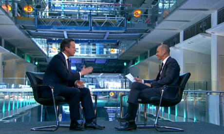 Cameron interviewed by Evan Davis.