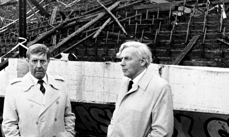 Bradford City Chairman and Inquiry Judge at Fire Stand