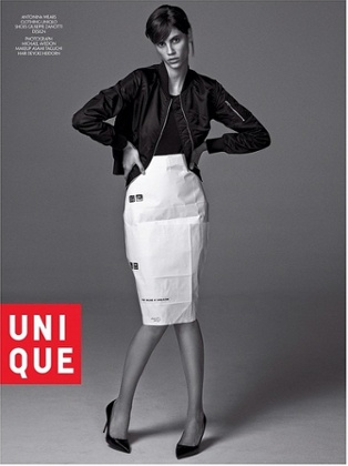 Yes it's paper: an imagining of Carine Roitfeld's Uniqlo collaboration in CR