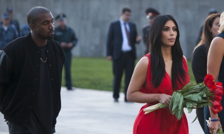 Kim Kardashian and Kanye West visit the memorial to the victims of genocide in Yerevan, Armenia.