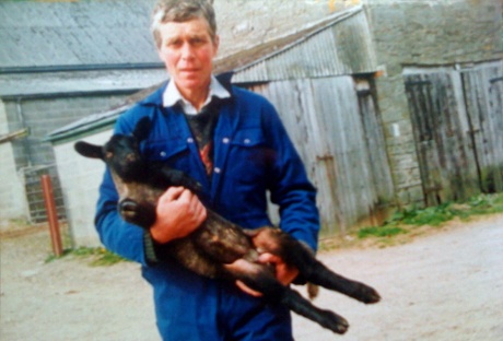 photo of David Layton during happier times as a sheep farmer 