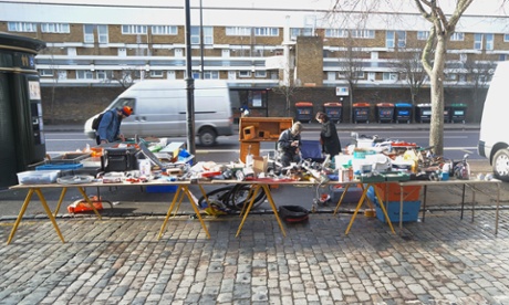 Harry West’s stall in the Waste on Kingsland Road, east London.