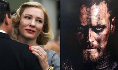 Cate Blanchett in Carol and Michael Fassbender in Macbeth
