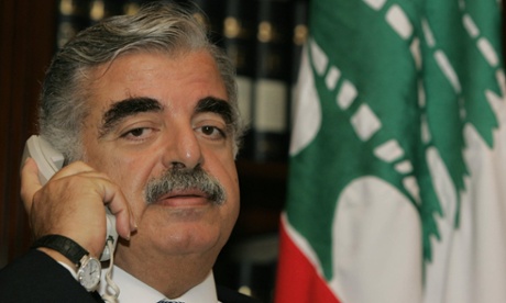 A 2004 photograph of former Lebanese prime minister Rafik Hariri in Beirut.