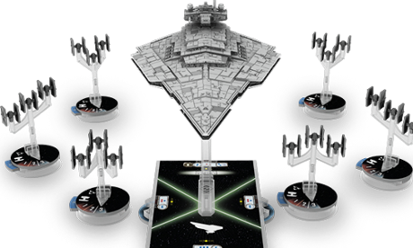 The Star Wars: Armada fleet.