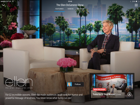 Vessel signed up Ellen DeGeneres to its service.