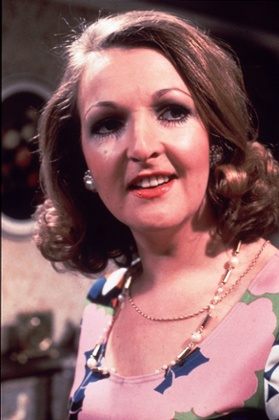 Margo in her signature 1970s print