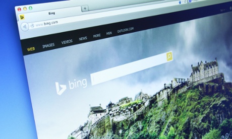 The Bing search engine.