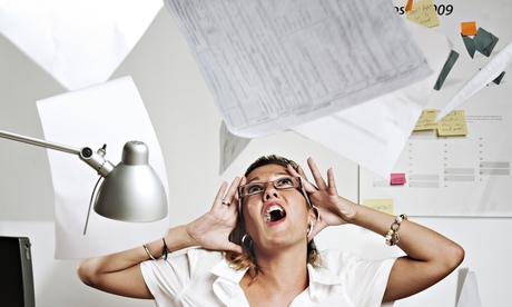 Woman under pressure