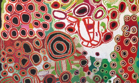 Kunmanara Hogan, Tjaruwa Woods, Yarangka Thomas, Estelle Hogan, Ngalpingka Simms and Myrtle Pennington, Kungkarangkalpa. Acrylic on canvas, 2013