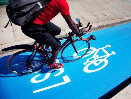 One of the capital's new cycle superhighways.