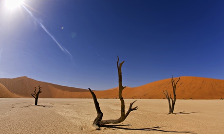 The Namib Desert, Namibia. The systematic extermination of around 80% of the Herero people and 50% o