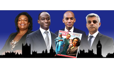 L-r: Labour’s Diane Abbott, Conservative MP Sam Gyimah, and Labour MPs Chuka Umunna and Sadiq Khan.