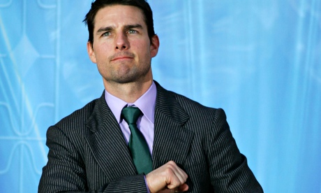 Tom Cruise, pictured after delivering a speech at the opening of a Scientology church.
