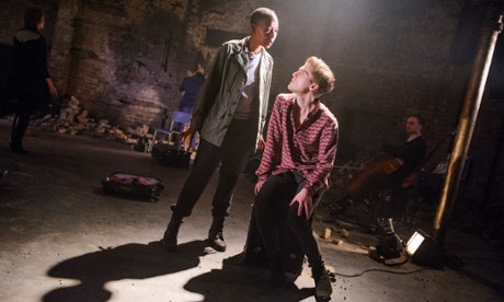 Noma Dumezweni as Don José and Jack Farthing as Carmen in Carmen Disruption.