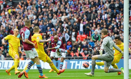 Fabian Delph shoots and scores.