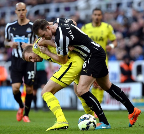 Harry Kane marked by Michael Williamson.