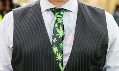 One of the many who gathered for the 4/20 event in Hyde Park.