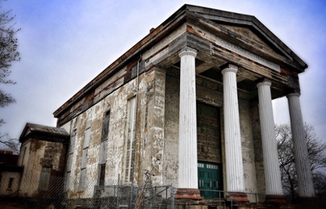 The Dutch Reformed Church, designed by Alexander Jackson Davis in 1835, deconsecrated in 1967.