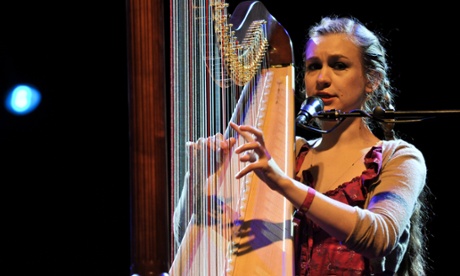 Joanna Newsom performs on stage during End Of The Road Festival 2011