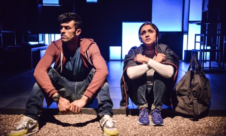 Adam Samuel-Bal as Sully with Krupa Pattani as Caneze in Blood.