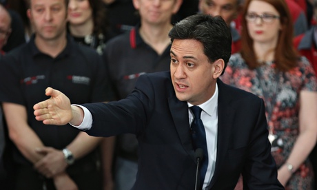 Ed Miliband takes questions from Labour party members in Huddersfield
