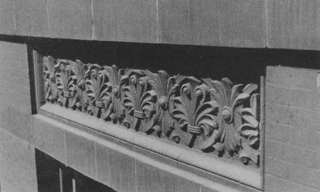 Terra cotta spandrel on the Home Insurance Building.