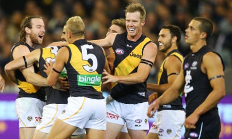 Jack Riewoldt and the Tigers cruised to a 27-point win against Carlton (Michael Dodge/Getty Images)