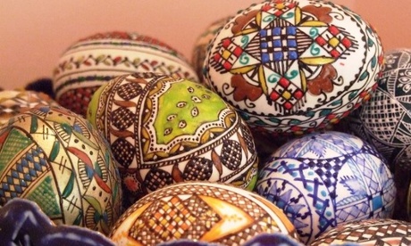 Decorated eggs from Romania