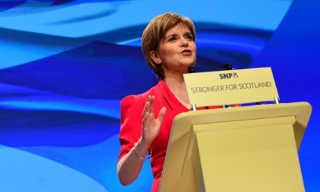 Nicola Sturgeon was “warming up for tonight’s debate”, Libby Brooks reports.