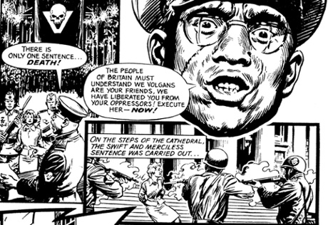 Detail from 2000 AD Prog one, published in 1977