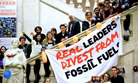 King's College London's Fossil Free campaigners
