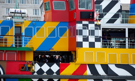 Sir Peter Blake, below left, on board the Snowdrop