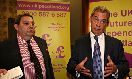 Ukip leader Nigel Farage with David Coburn MEP